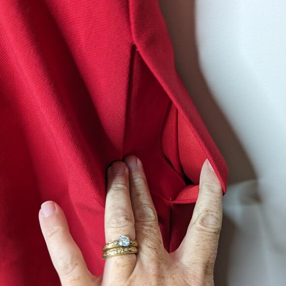 Gal Meets Glam Zara Red Fit & Flare Dress | Size 10 - Picture 6 of 6